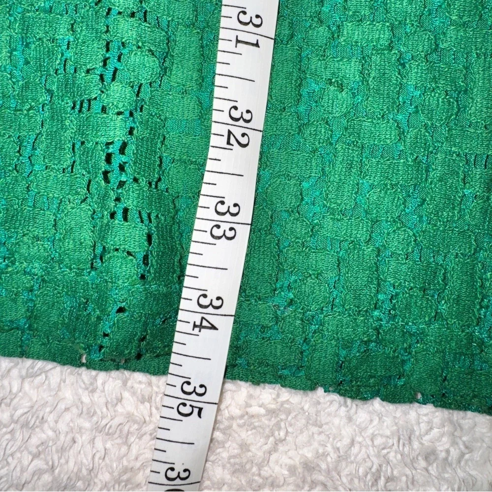 Banana Republic Vibrant Green Long Sleeve Dress